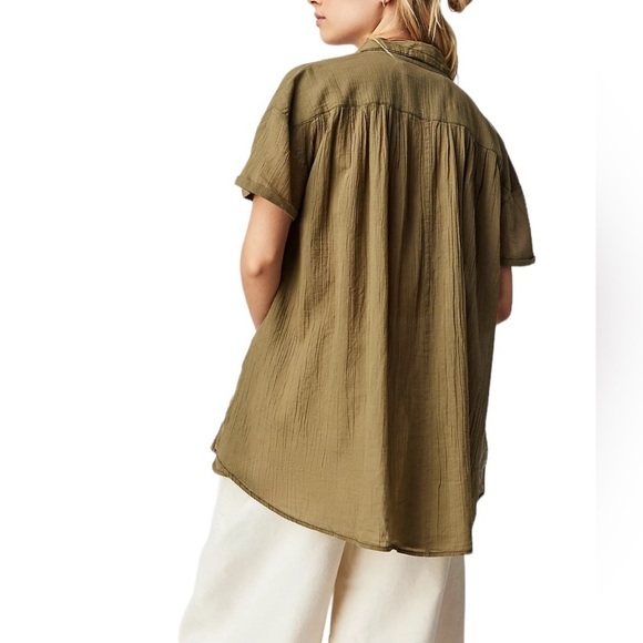 Free People We The Free Float Away Relaxed Shirt - Picture 2 of 14